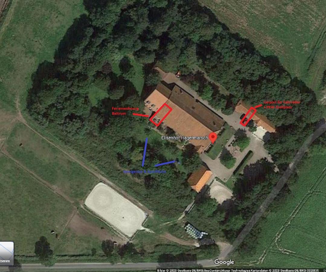 Ferienwohnung Baltrum Auf Dem Elisenhof Hagermarsch المظهر الخارجي الصورة